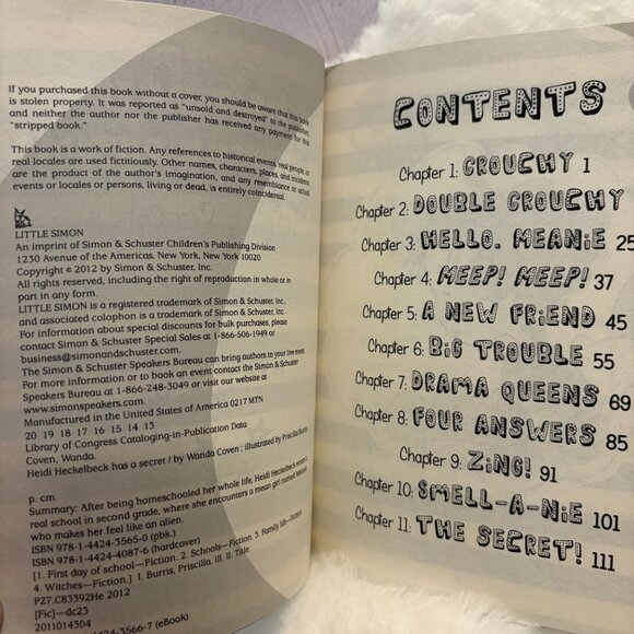 5 for $15 📕Heidi Heckelbeck Has a Secret, Wanda Coven, Youth Book (SKU: 143MI) - Picture 4 of 4